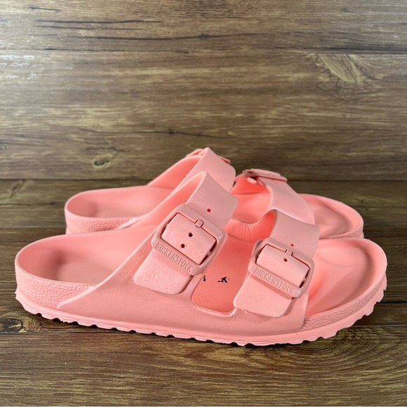 Birkenstock Shoes - Birkenstock Eva Arizona “Salmon” Slip-On Slides Sandals Women’s Size 7 (38) Shoe